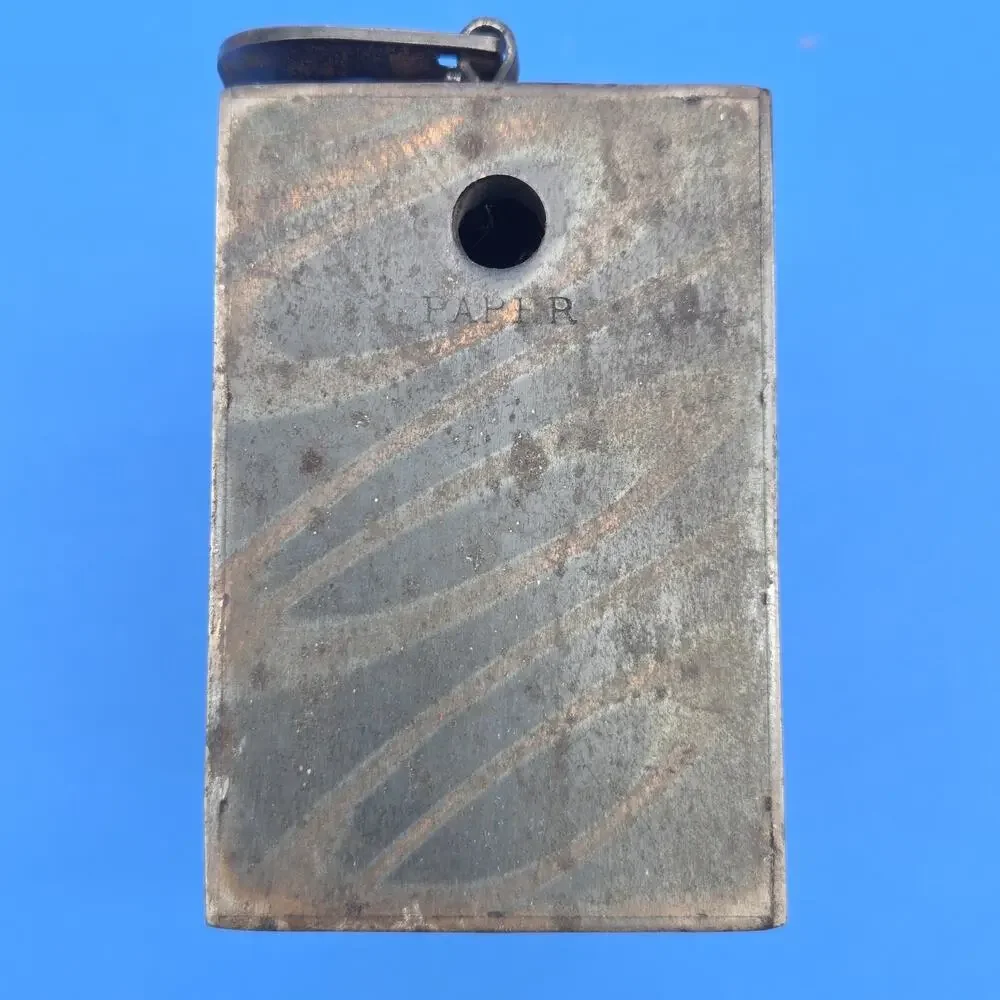 Antique W.F. Burns Coin/Paper Savings Bank - No Key